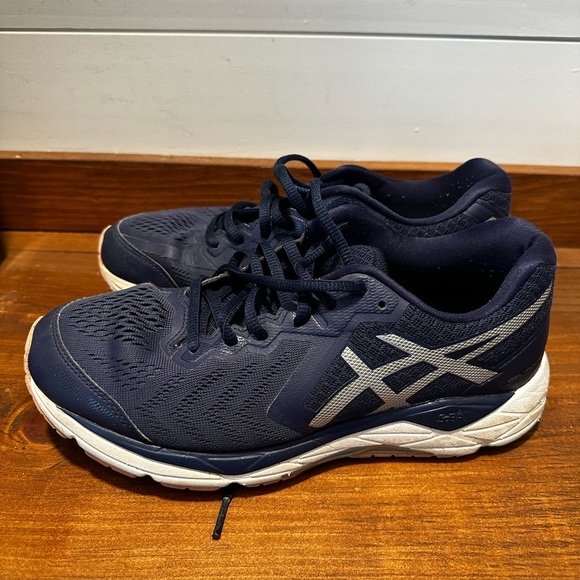 Asics Womens Sneakers Shoes Size 8.5 Gel Foundation 13 Blue Running Athletic - Picture 1 of 6